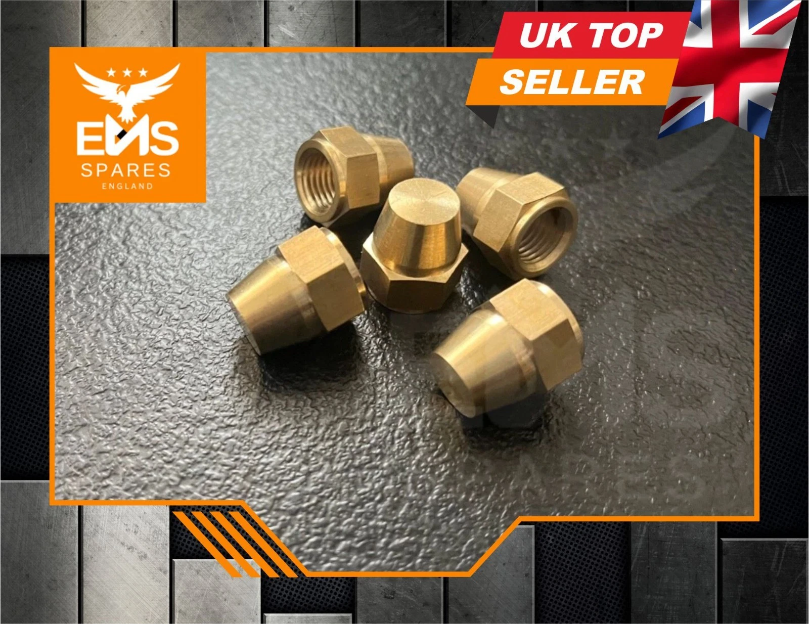EMS-A1AB 3/8" UNF x 24 female brass brake blanking cap - view 3