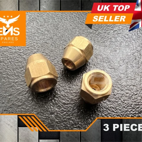 EMS-A1A 3/8" UNF female brass brake pipe union for 3/16" pipe - 3 Unions