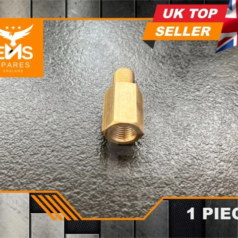 EMS-A156 brass brake adaptor 3/8" UNF male to M10 x 1 female
