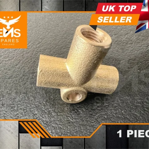 EMS-A34 7/16" UNF brass brake 3-way T-piece - s