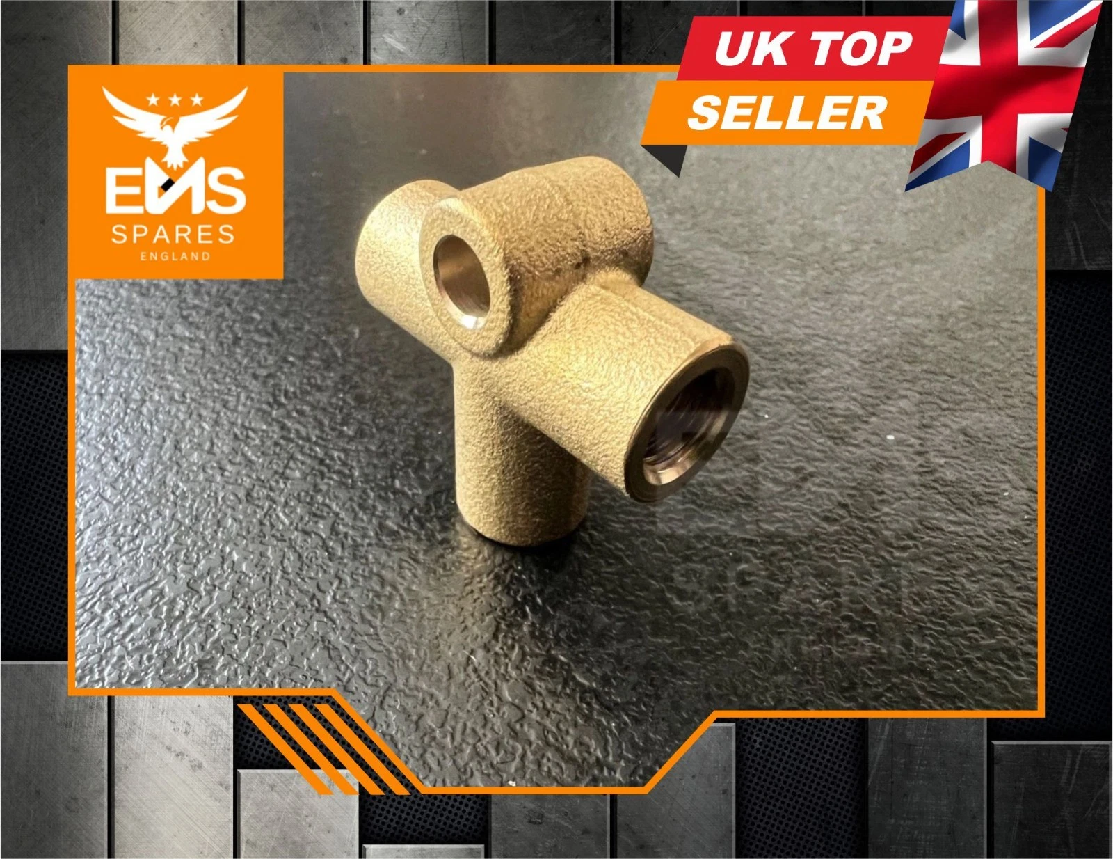 EMS-A34 7/16" UNF brass brake 3-way T-piece - view 3