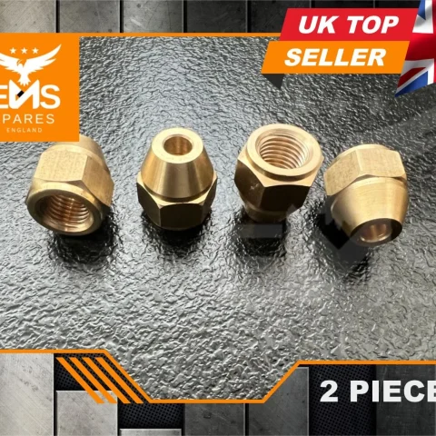 EMS-A7A 7/16" UNF x 20 female brass brake pipe union for 3/16" pipe - pack of 2