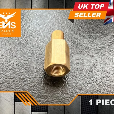 EMS-A108 brass brake adaptor 7/16" UNF male to 3/8" UNF female
