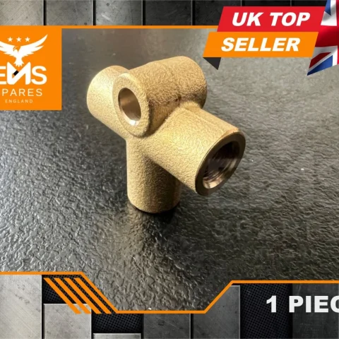 EMS-A38 3/8" BSF 3-way female brass brake pipe T-piece - 1 T-Piece