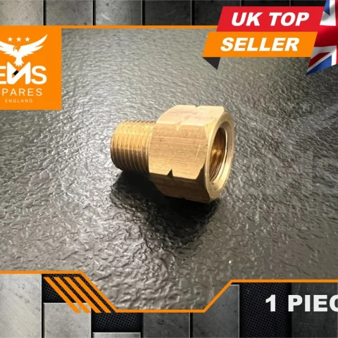 EMS-A101 M10 x 1mm female to 1/8" NPT male brass adaptor - 1 Adaptor