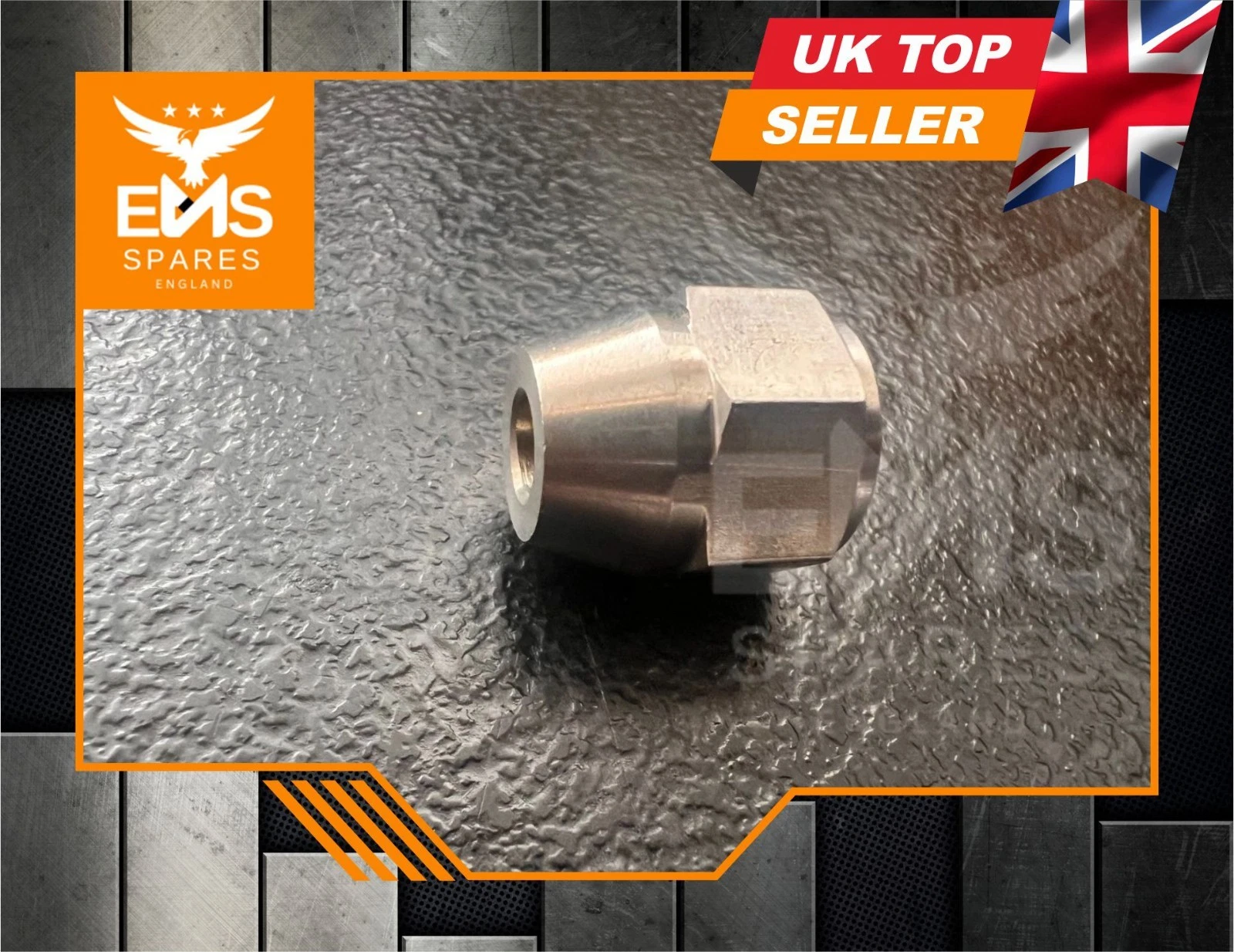 EMS-A1ASS stainless steel 3/8" UNF female brake pipe union for 3/16" pipe - 3 Unions