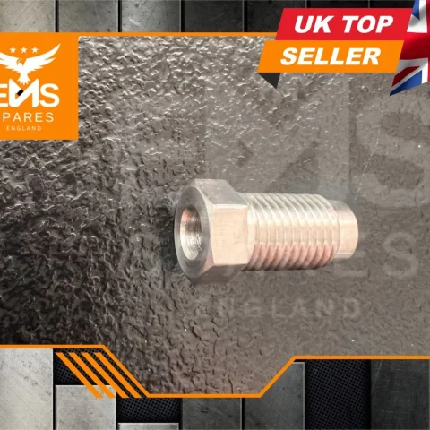 EMS-A1SS stainless steel 3/8" UNF male long brake pipe union for 3/16" pipe - 1 Union