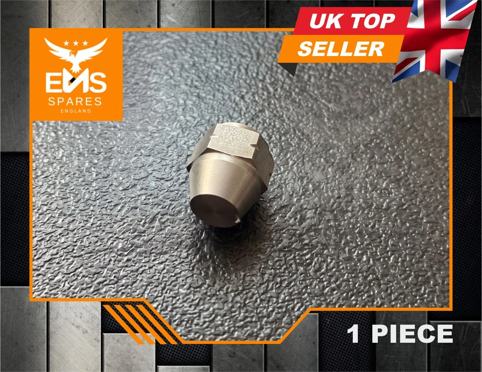 EMS-A2ABSS stainless steel M10 x 1mm female brake blanking cap - 1 Cap