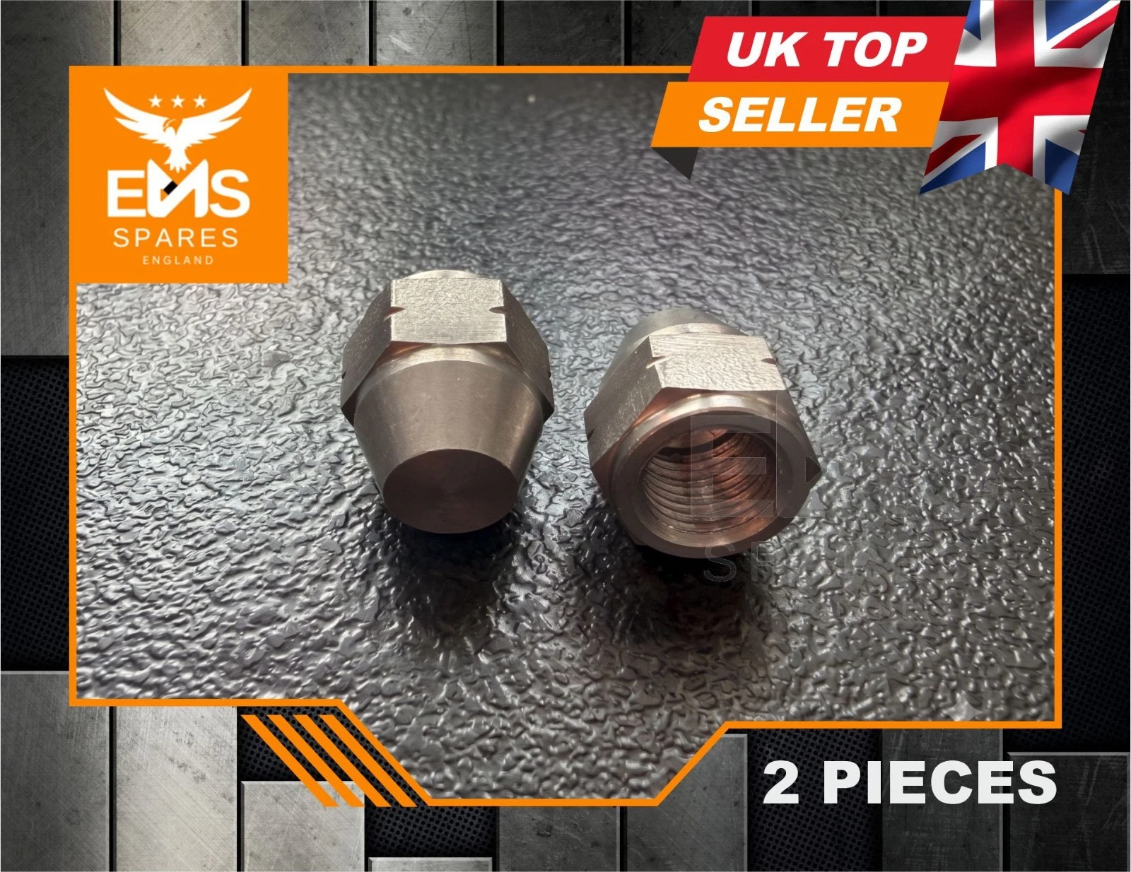 EMS-A2ABSS stainless steel M10 x 1mm female brake blanking cap - 2 Caps