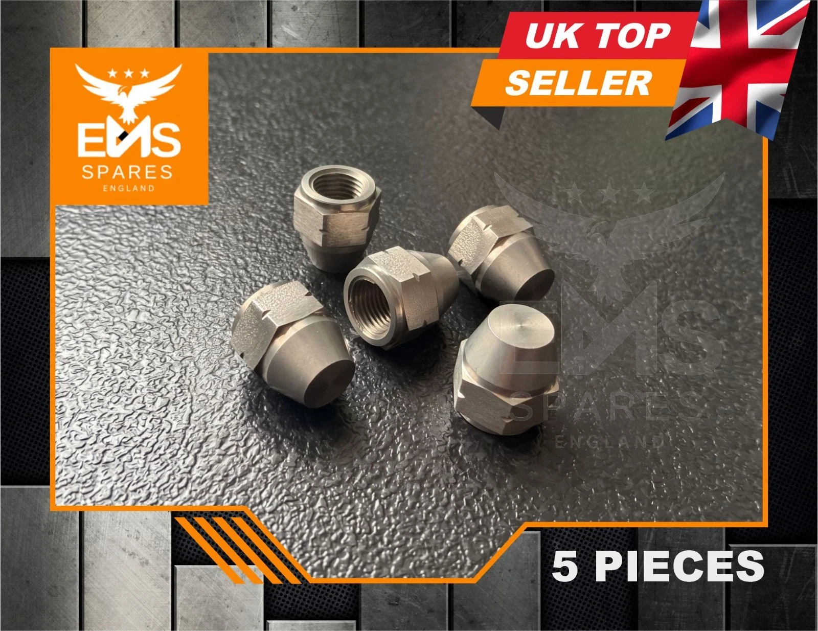 EMS-A2ABSS stainless steel M10 x 1mm female brake blanking cap - 5 Caps
