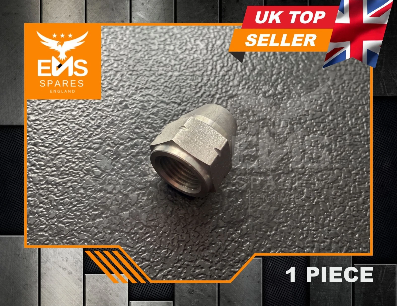 EMS-A2ASS stainless steel M10 x 1mm female brake pipe union for 3/16" pipe - 1 Union