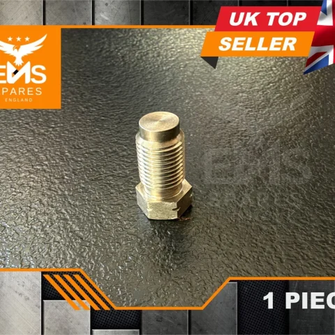 EMS-A2DSS stainless steel M10 x 1mm male brake blanking plug undrilled - 1 Plug