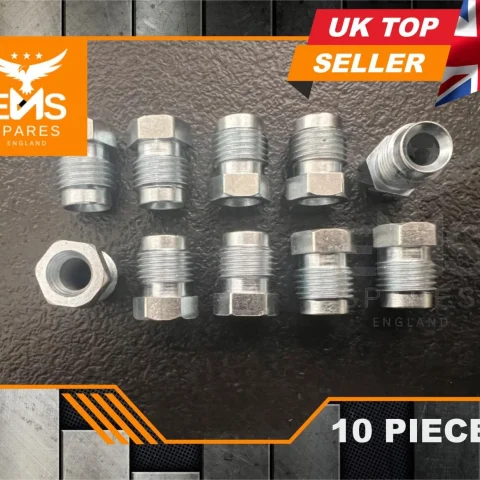 EMS-A24BS 1/2" UNF male short steel pipe union for 1/4" pipe - 10 Unions